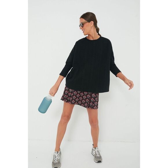 ✨Tnuck Sport Black Quilted Crewneck Sz XL/XXL Pullover✨ - Picture 3 of 12